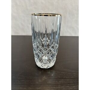 Gorham Crystal Lady Anne Gold Rimmed Highball 6" one glass